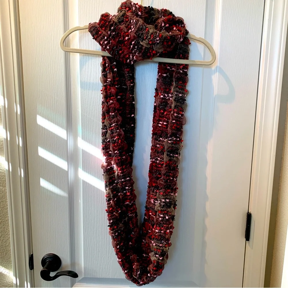 Women’s Chunky Knit Long Infinity Scarf Multicolor